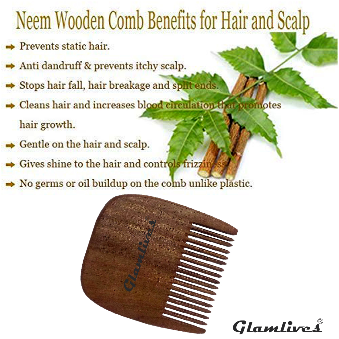 Neem Wood Comb – glamlives